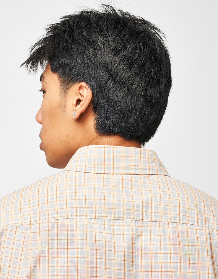 HUF H Star S/S Plaid Shirt - Putty