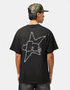 HUF H Star Astral T-Shirt - Black