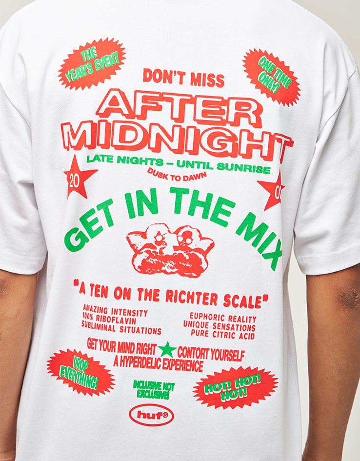 HUF After Midnight T-Shirt - White