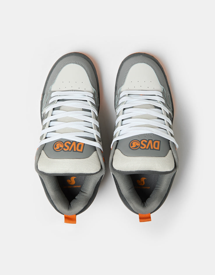 DVS Comanche Skate Shoes - Charcoal/Grey/Orange Nubuck