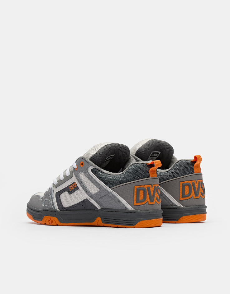 DVS Comanche Skate Shoes - Charcoal/Grey/Orange Nubuck