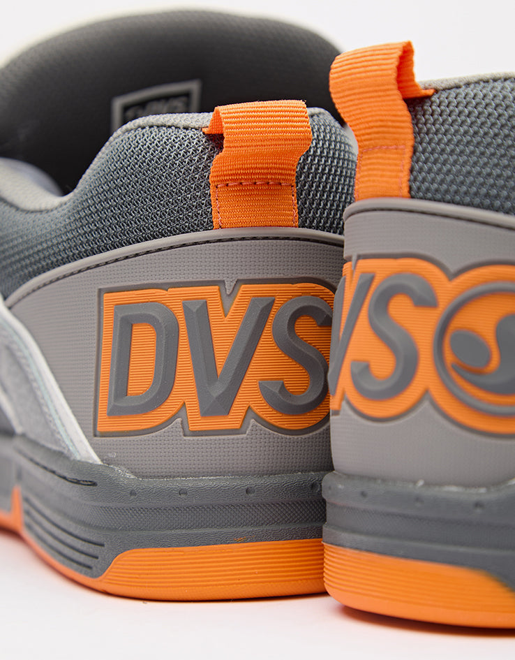 DVS Comanche Skate Shoes - Charcoal/Grey/Orange Nubuck
