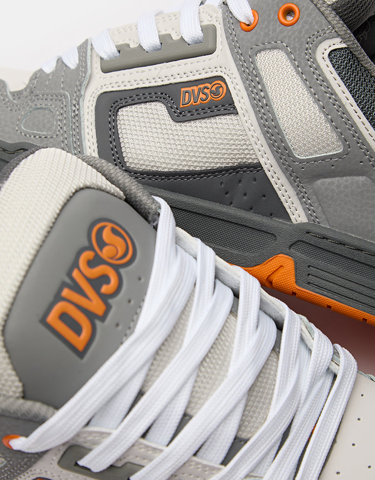 DVS Comanche Skate Shoes - Charcoal/Grey/Orange Nubuck
