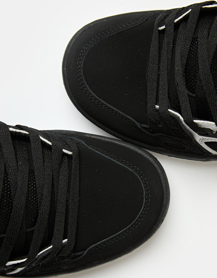 DVS Comanche Skate Shoes - Black/White Leather