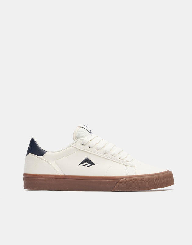 Emerica Moca Skate Shoes - White/Gum
