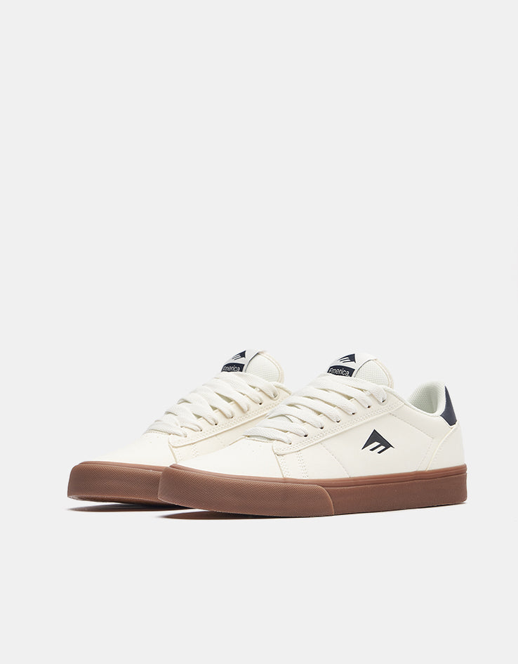 Emerica Moca Skate Shoes - White/Gum