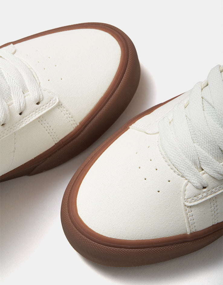 Emerica Moca Skate Shoes - White/Gum
