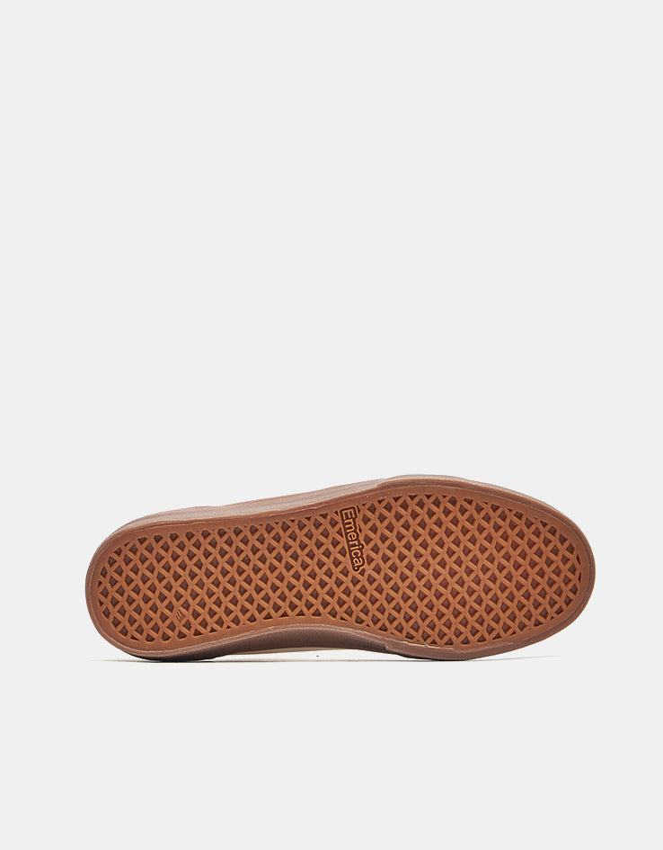 Emerica Moca Skate Shoes - White/Gum