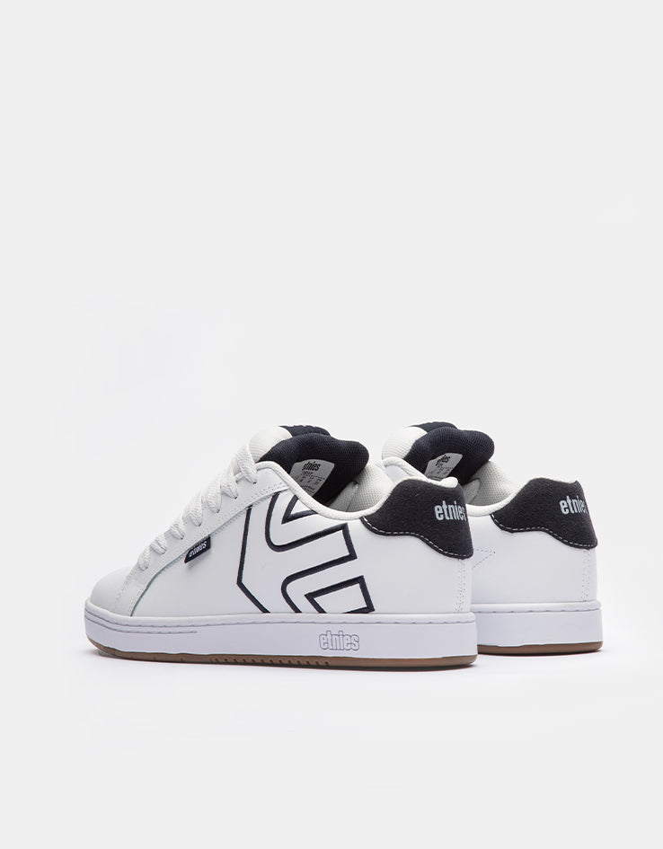 etnies Fader Skate Shoes - White/Navy