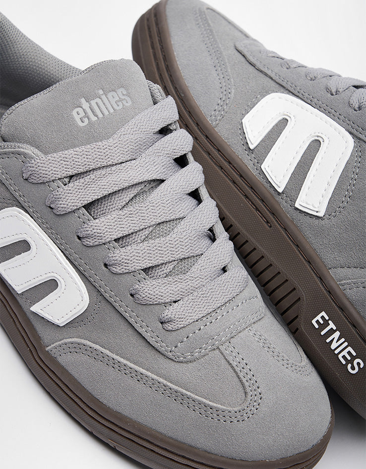 etnies Locut Skate Shoes - Grey/White/Gum