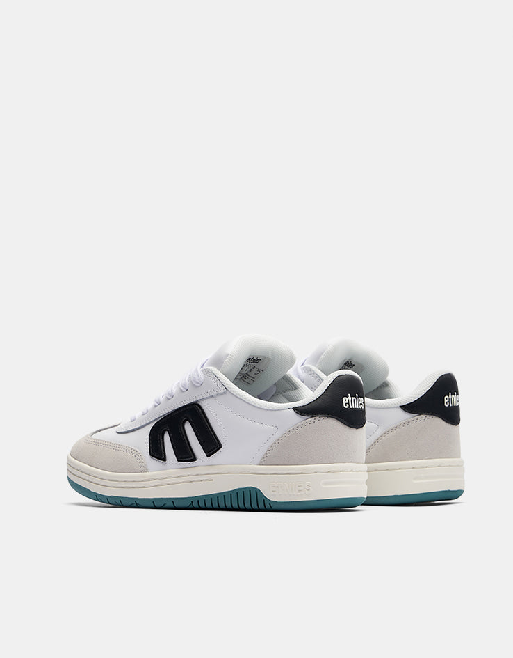 etnies Locut Skate Shoes - White/Black/Green