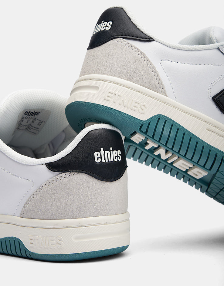 etnies Locut Skate Shoes - White/Black/Green