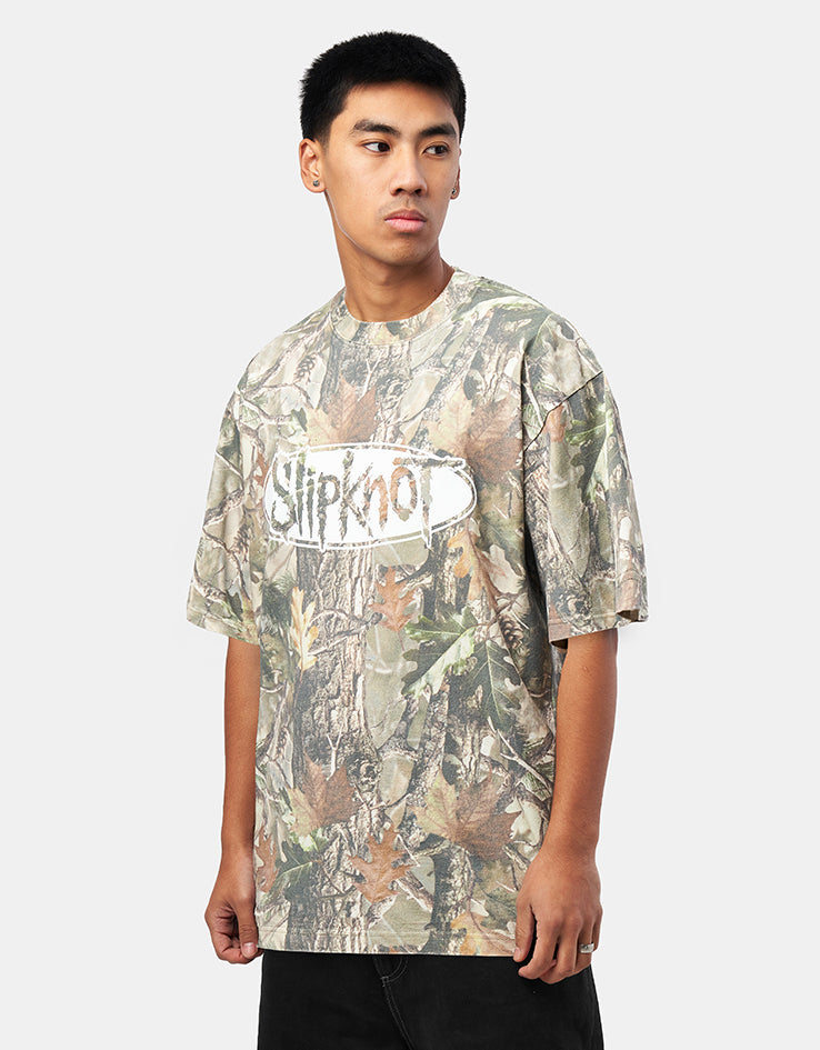 Welcome x Slipknot Oval Logo T-Shirt - Camo
