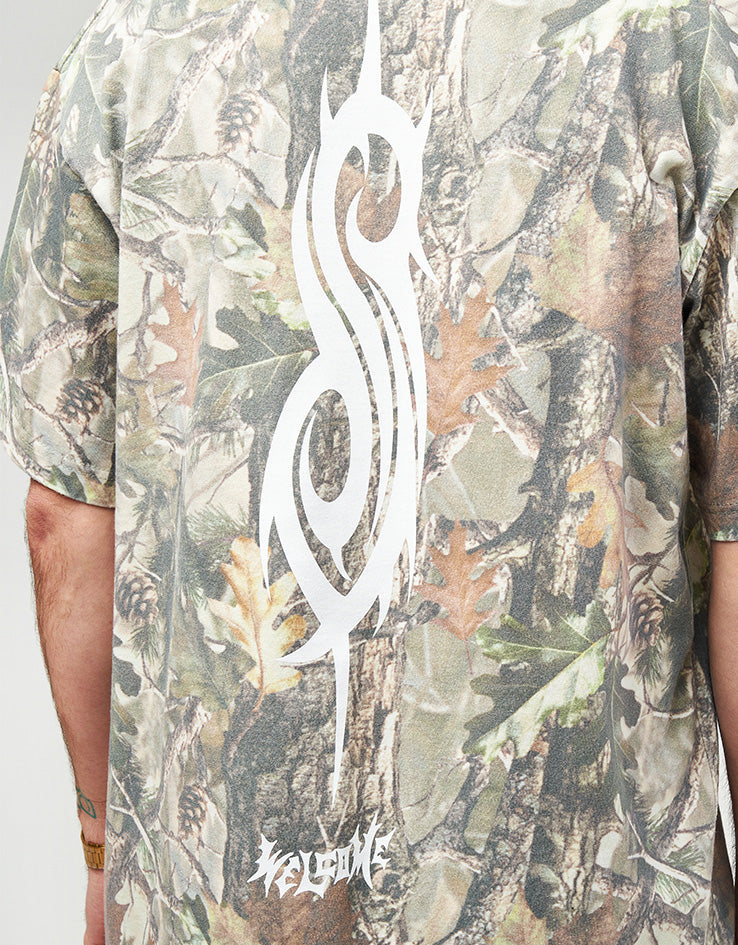 Welcome x Slipknot Oval Logo T-Shirt - Camo