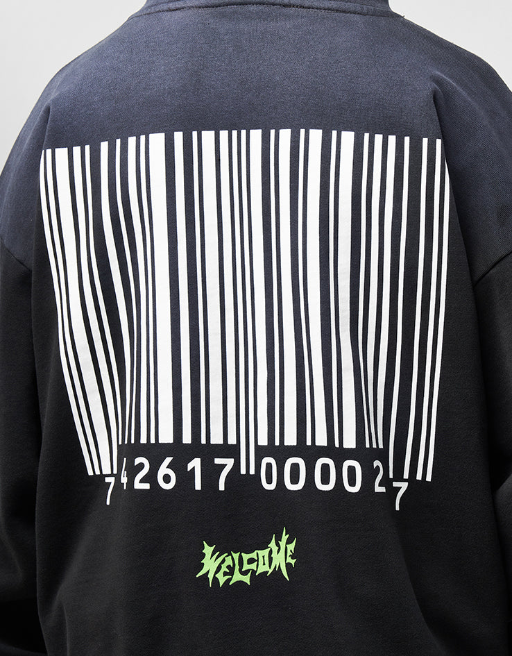 Welcome x Slipknot Ravenous Distressed Sun Fade Pullover Hoodie - Black Fade