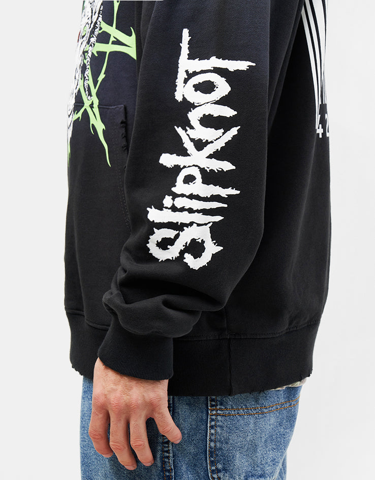 Welcome x Slipknot Ravenous Distressed Sun Fade Pullover Hoodie