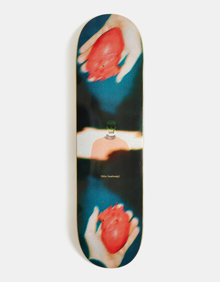 Polar Shin Heart in Hand Skateboard Deck - 8.25"