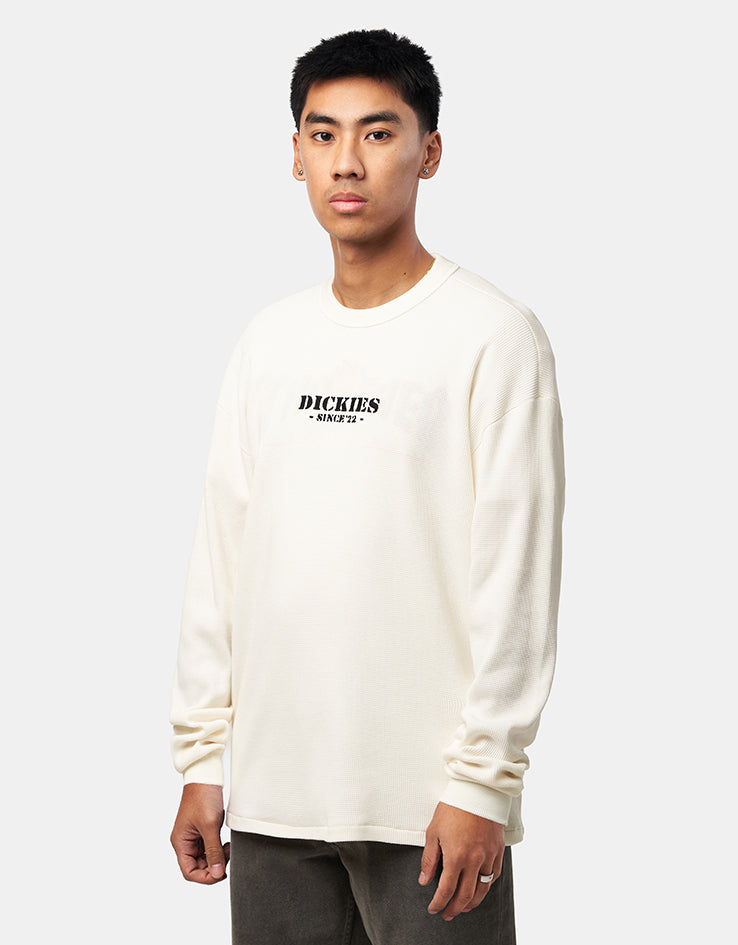 Dickies L/S Waffle  T-Shirt - Egret