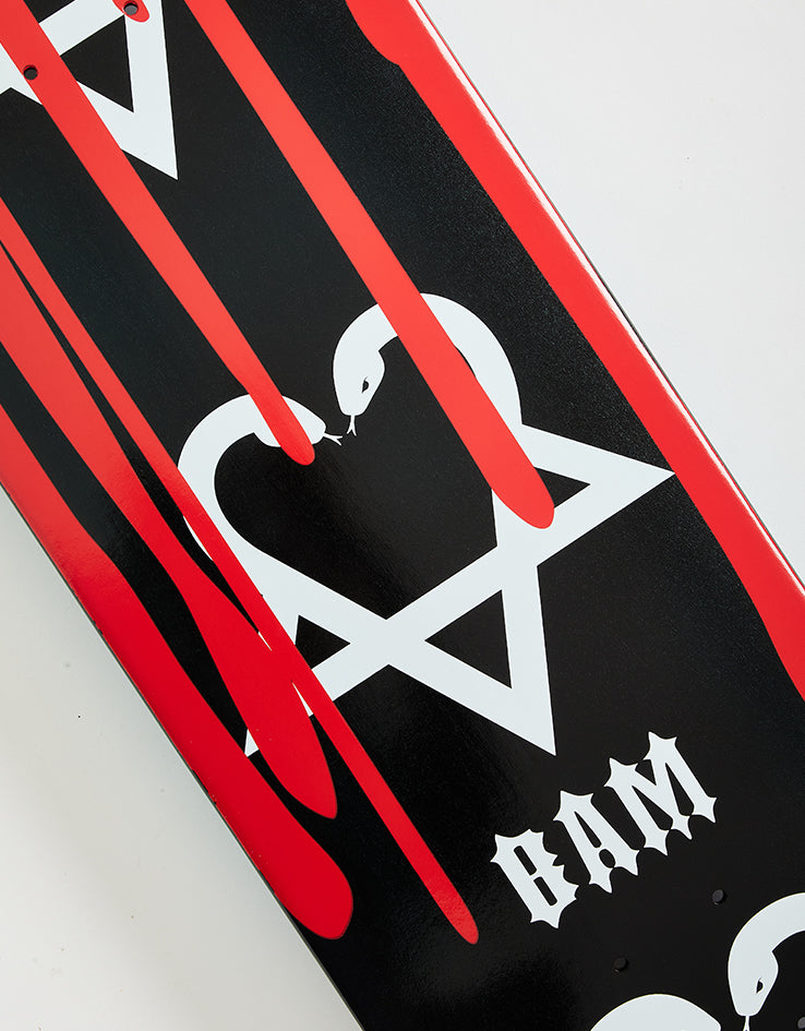 Zero x Bam Margera Snake-a-gram w/Blood Guest Skateboard Deck