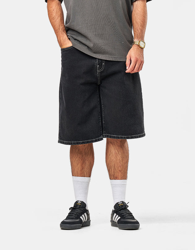 Stan Ray Wide 5 Denim Shorts - Washed Black