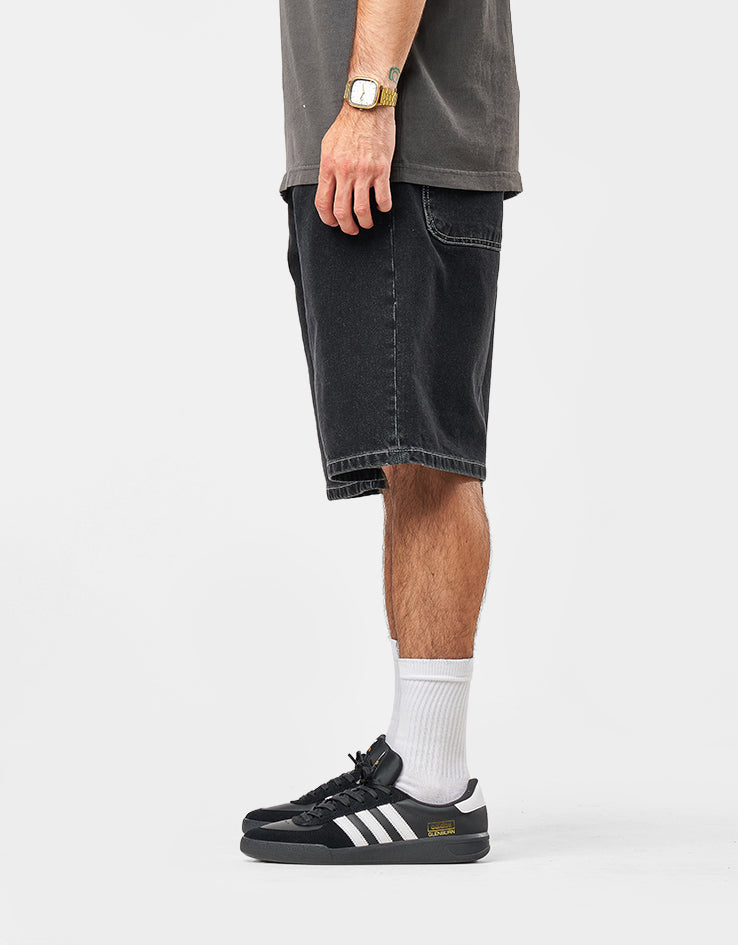 Stan Ray Wide 5 Denim Shorts - Washed Black