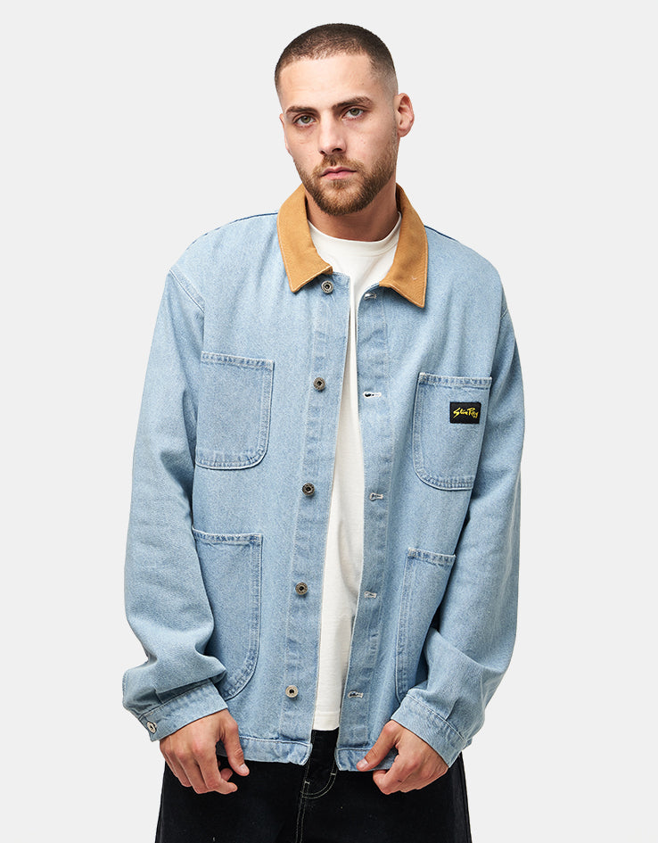 Stan Ray Coverall Denim Jacket - Ice Stone