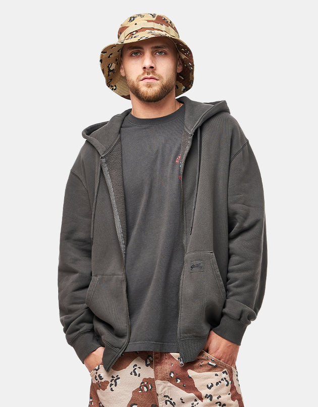 Stan Ray Patch Zip Hoodie - Raven Black