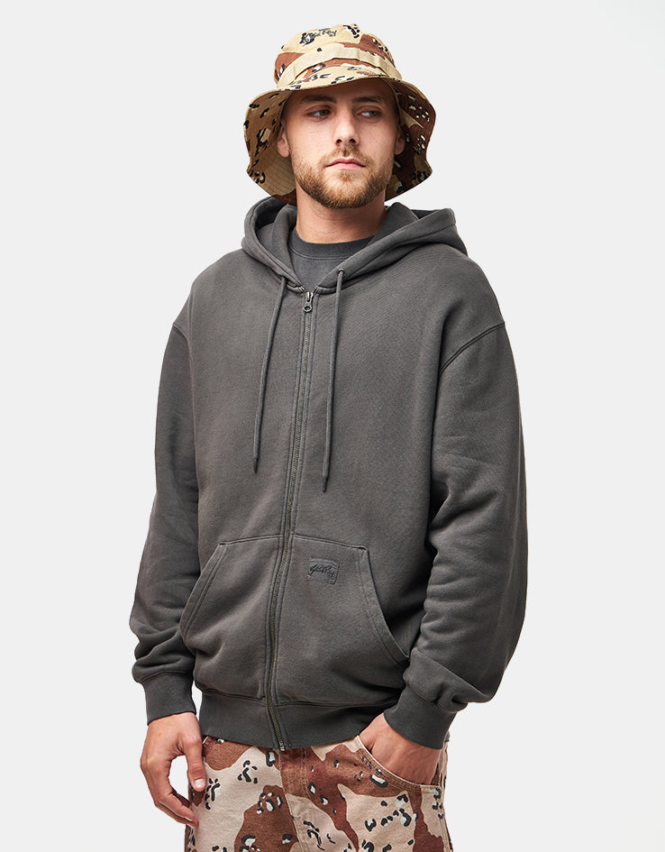 Stan Ray Patch Zip Hoodie - Raven Black