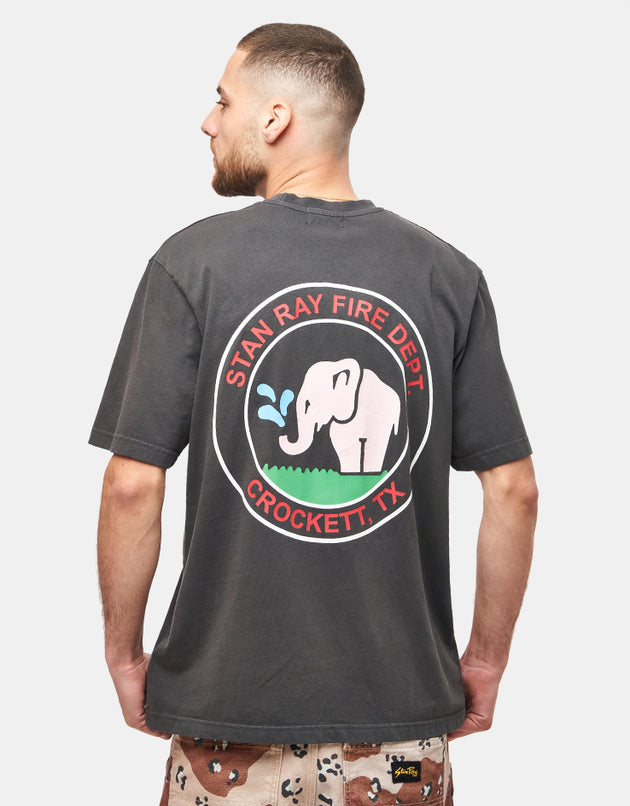 Stan Ray Fire Dept T-Shirt - Raven Black