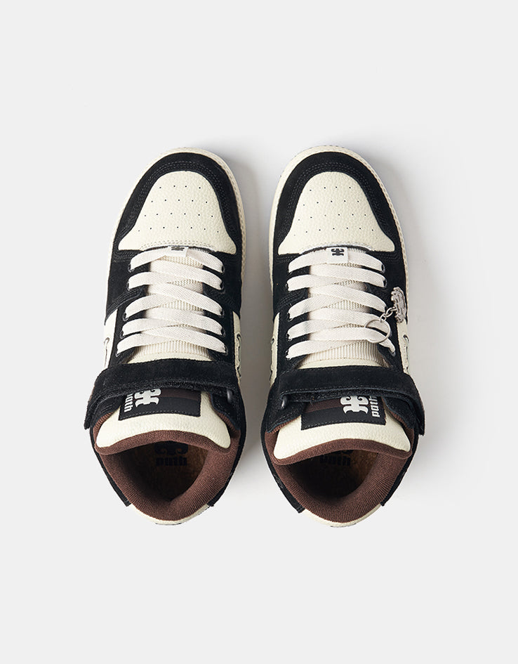 IPATH Grasshopper Skate Shoes - Black Suede & Cream