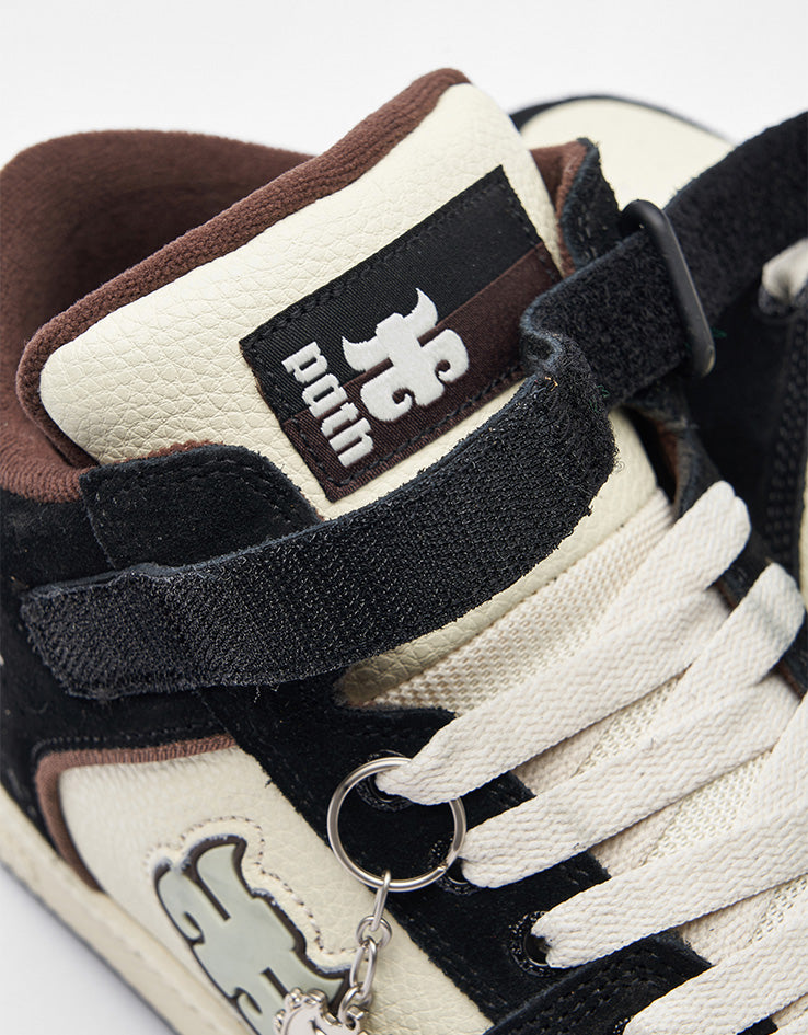IPATH Grasshopper Skate Shoes - Black Suede & Cream
