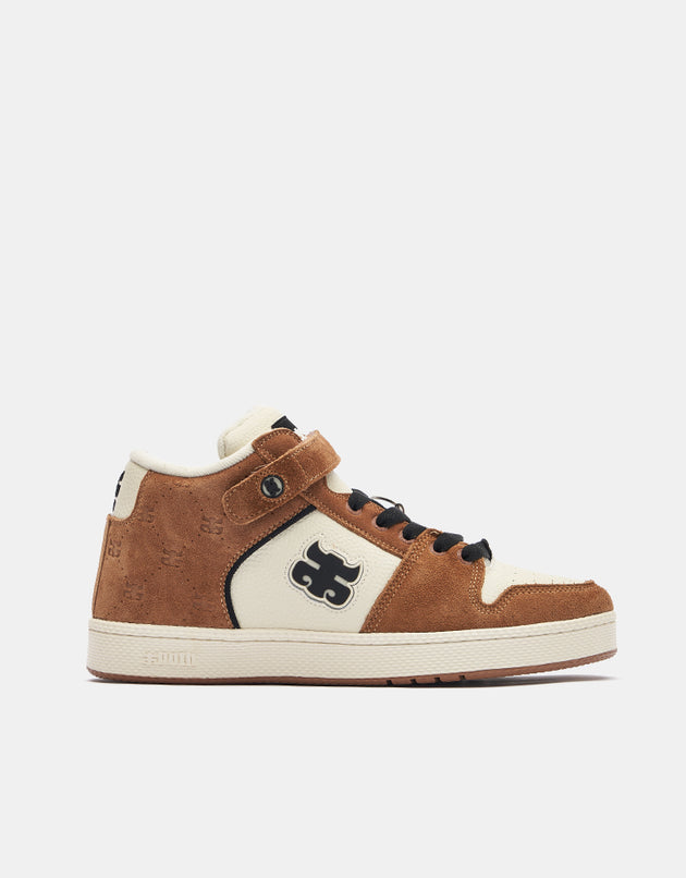 IPATH Grasshopper Skate Shoes - Brown Suede & Cream