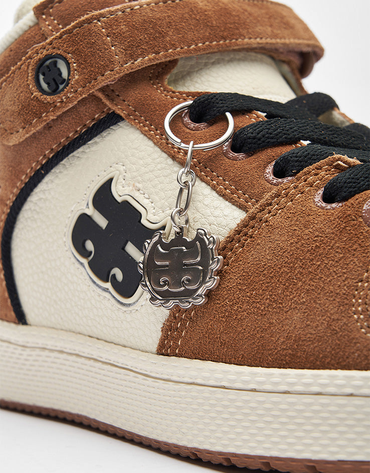 IPATH Grasshopper Skate Shoes - Brown Suede & Cream