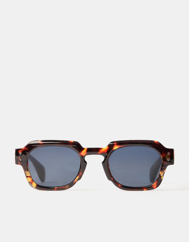 Route One Elio Sunglasses - Tortoise/Blue Lens