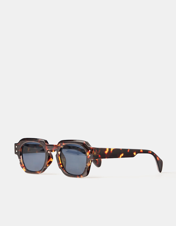 Route One Elio Sunglasses - Tortoise/Blue Lens