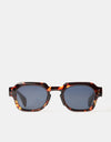 Route One Elio Sunglasses - Tortoise/Blue Lens