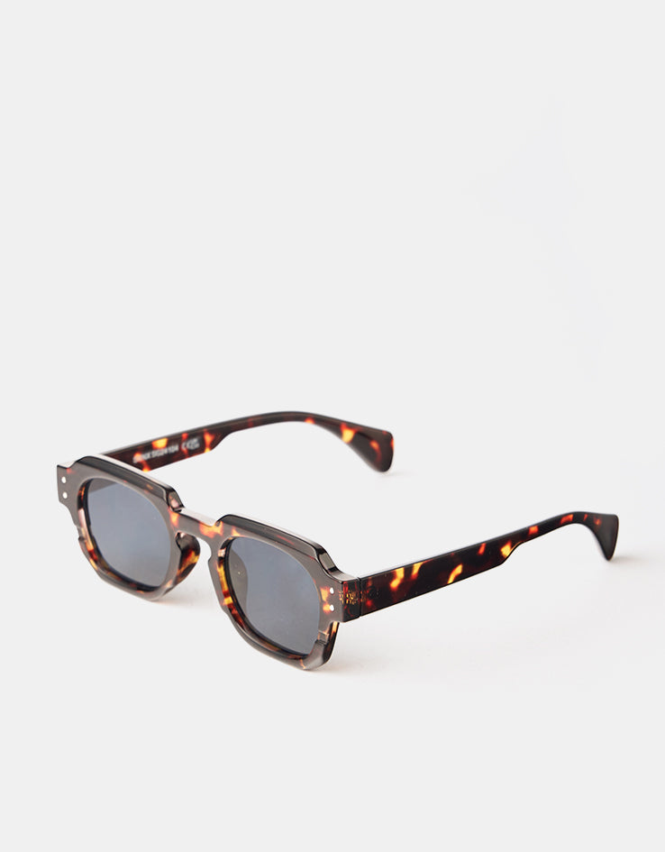 Route One Elio Sunglasses - Tortoise/Blue Lens