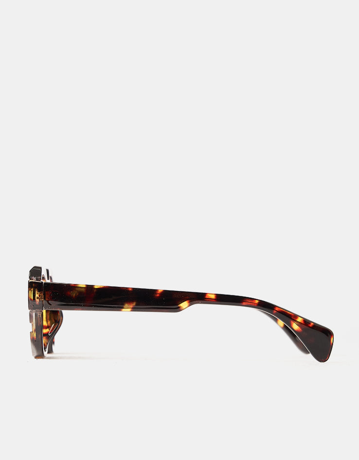 Route One Elio Sunglasses - Tortoise/Blue Lens