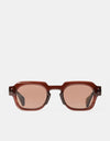 Route One Elio Sunglasses - Tortoise/Brown Lens