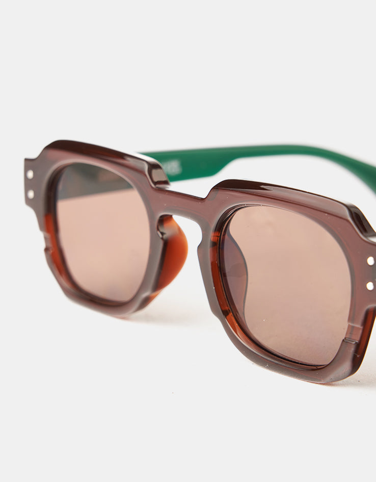 Route One Elio Sunglasses - Tortoise/Brown Lens