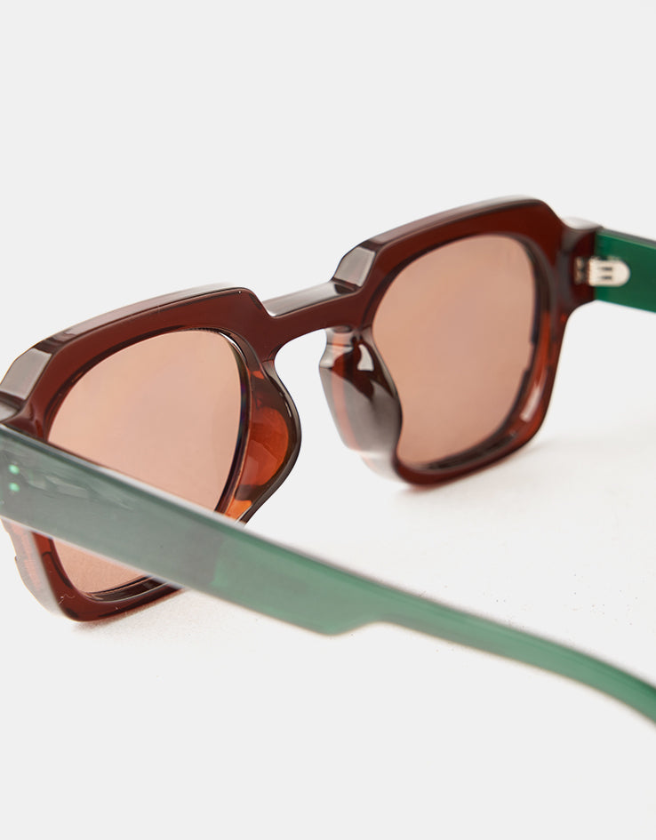 Route One Elio Sunglasses - Tortoise/Brown Lens