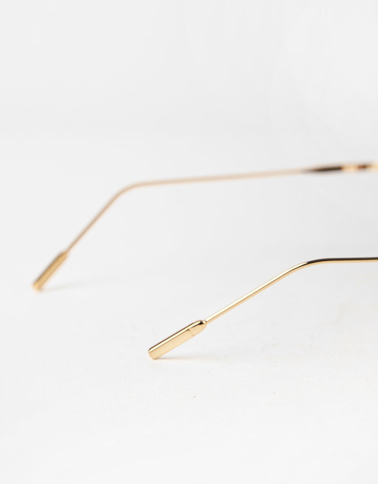 Route One Cyrus Sunglasses - Gold/Silver Lens