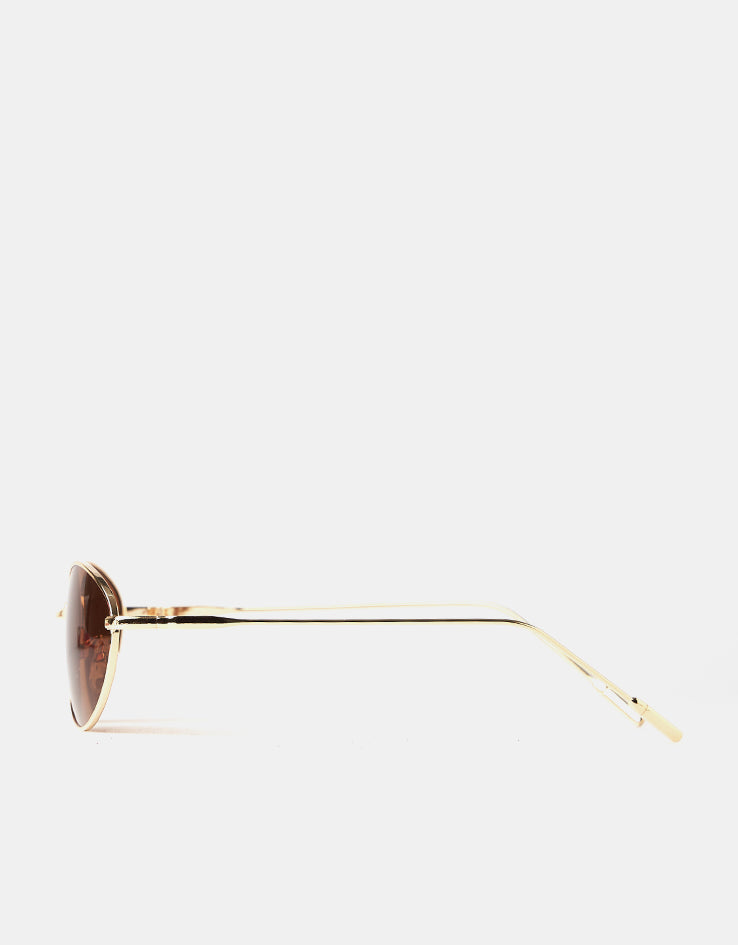 Route One Cyrus Sunglasses - Gold/Gold Lens