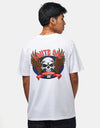 Route One Skull Wings Organic T-Shirt - White