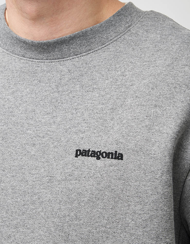 Patagonia Fitz Roy Icon Uprisal Crew Sweatshirt - Gravel Heather