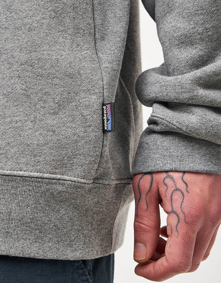 Patagonia Fitz Roy Icon Uprisal Crew Sweatshirt - Gravel Heather