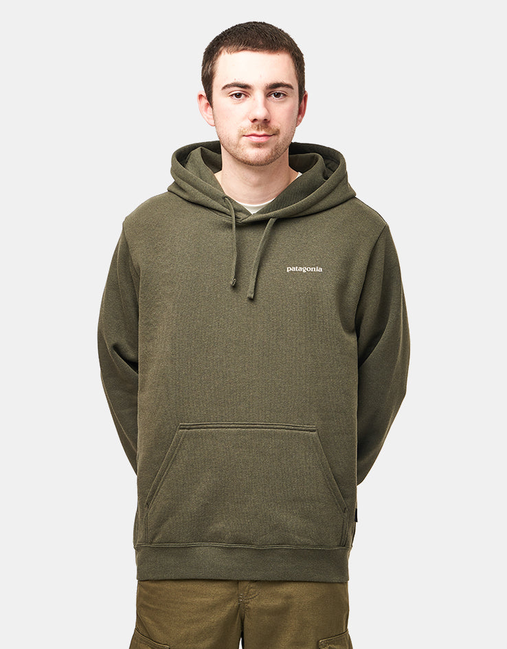 Patagonia Boardshort Logo Uprisal Pullover Hoodie - Basin Green