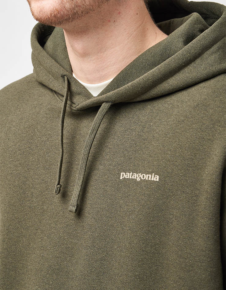 Patagonia Boardshort Logo Uprisal Pullover Hoodie - Basin Green