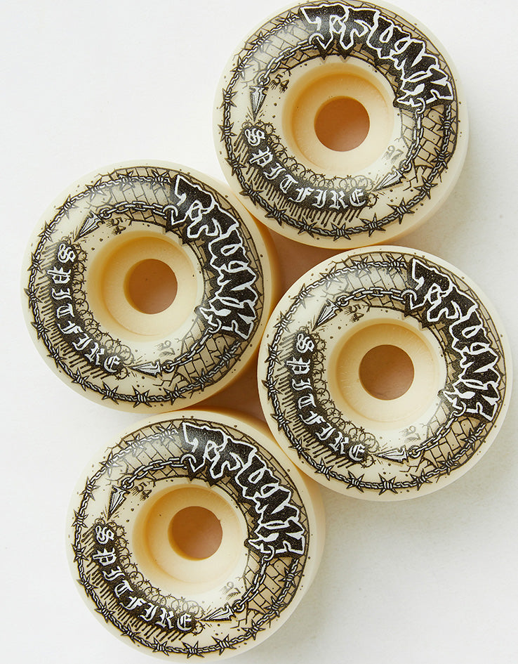 Spitfire T-Funk Raw Formula Four Radial Full 97d Skateboard Wheels - 54mm