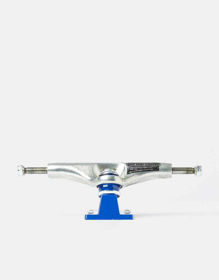 Thunder Campos Menace Pro Inverted Skateboard Trucks - Polished/Blue (Pair)